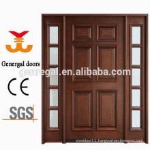 CE Six panel luxury solid wooden exterior doors